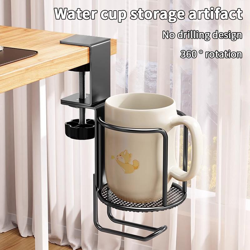 Cârlig pentru căști de birou Desktop Suport pentru rucsac Fixare pe marginea mesei Suport pentru pahar Suport clemă pentru pahar Raft de depozitare pentru birou