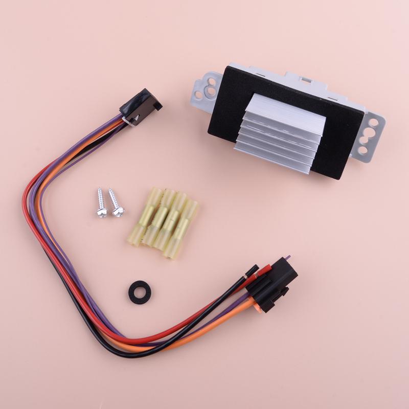 AC Blower Motor Resistor Control Module With Harness Fit for Buick Cadillac GMC Chevrolet Avalanche Impala Silverado 15-81773