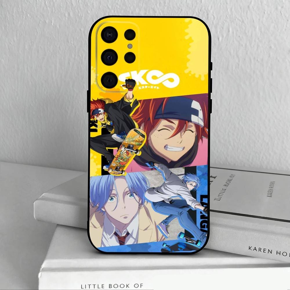 SK8 The Infinity L-Langa R-Reki Phone Case For Samsung S25,24,23,22,30,21,10,9,Ultra,Plus,Lite,FE,4,5 G Soft Black Case