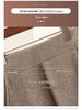 Dámské vlněné pletené šortky s vysokým pasem – Podzim/Zima 2023, Jednobarevné, Zesílené, Štíhlé tříčtvrteční délky