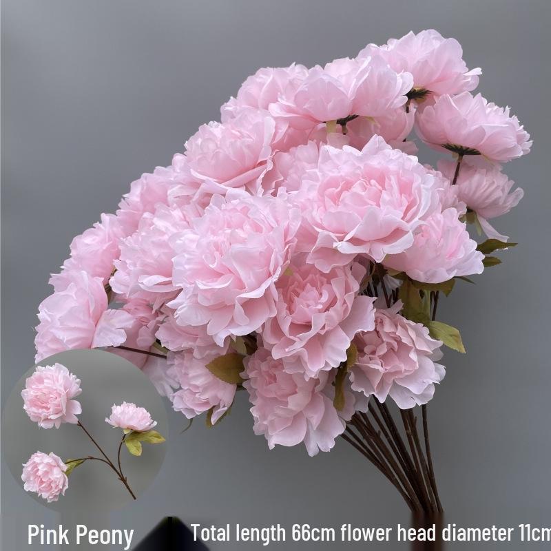 Wedding Pink Series Peony and Rose Artificial Flowers for Decorations