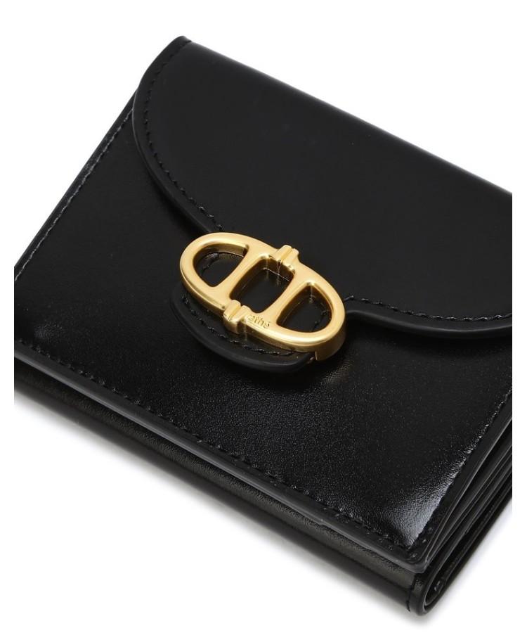 Athe Vanessabruno Black Bottalato 3-Fold Bill Wallet Aaho6F327Bk