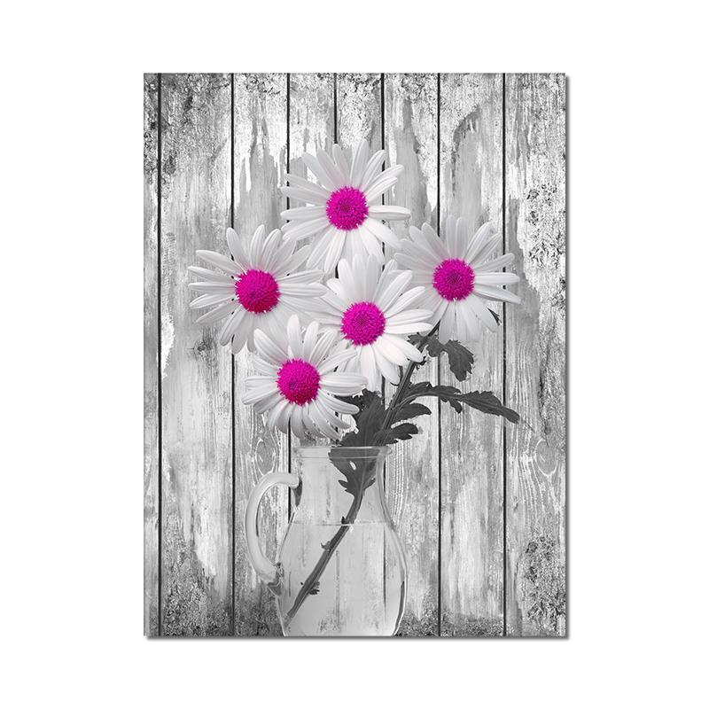 Abstract Flowers Art Canvas Painting Modern Flowers Landscape Art Posters and Prints Wall Art Picture for Living Room Decor