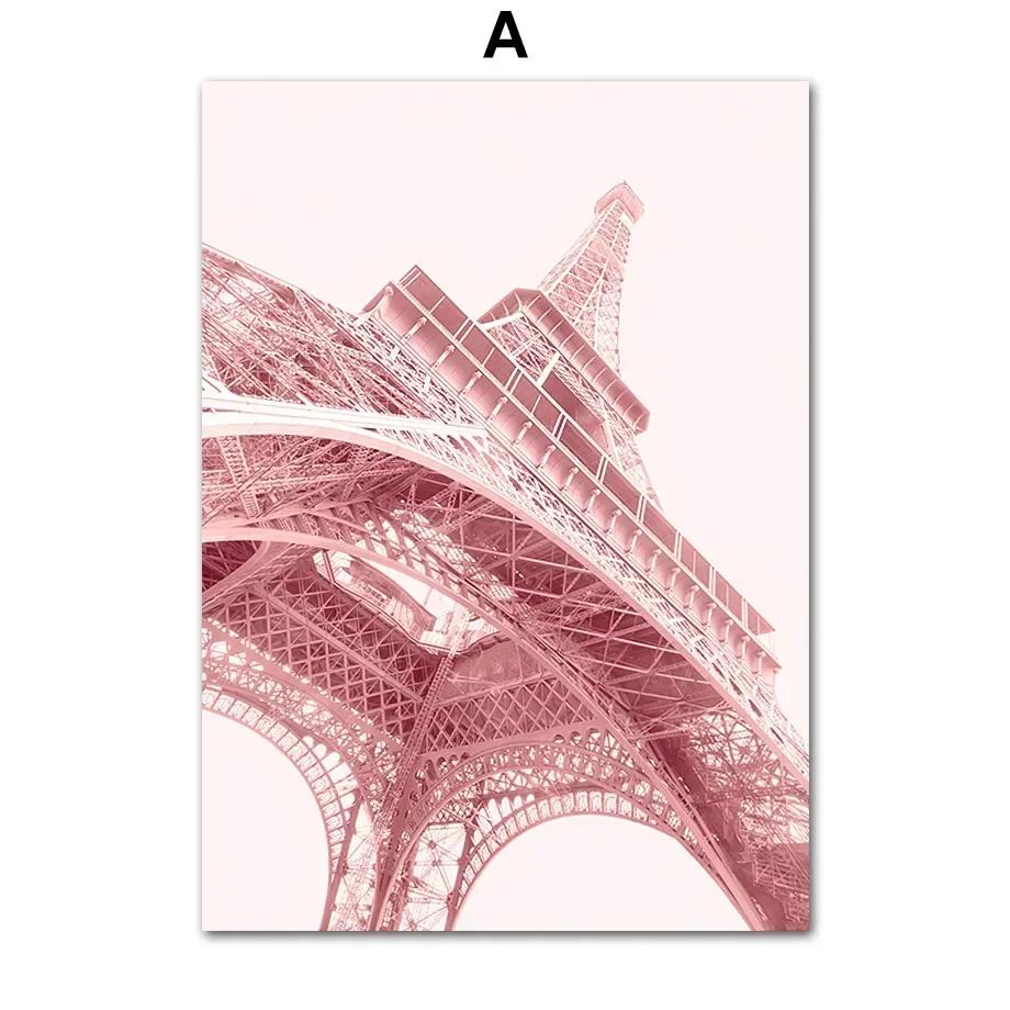 

Paris Tower Pink Scent Lips Ice Cream Nordic Posters, Canvas Painting, Art Wall Pictures for Living Room Decor 21x30cm No Framed
