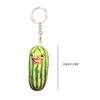 Watermelon Strips Plush Keyring Funny Keychain Bags Accessories for Adults