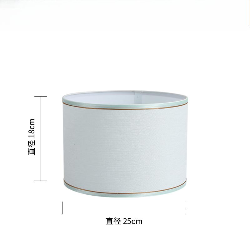 E27 Linen Fabric Metal Desk Lamp Cloth Lampshade 14/22/25cm Height Nordic Cloth Metal Lamp Shade Home Decoration