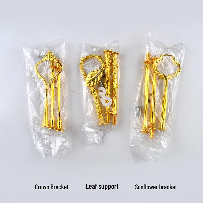 Three-layer Round Epoxy Resin Mold Fruit Plate Stand with Silicone and Zinc Alloy Components