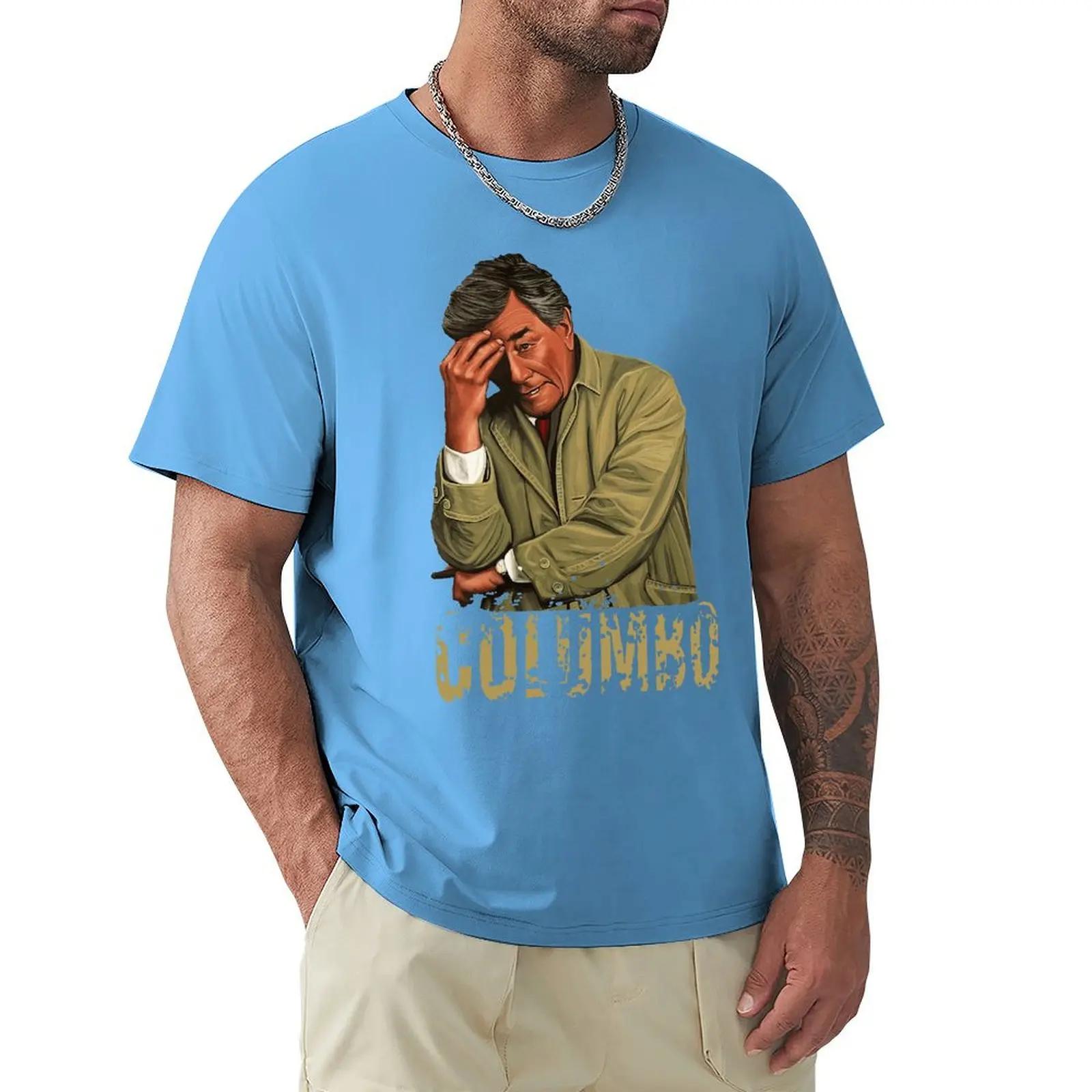 

Columbo Retro Peter Falk T Shirt Harajuku Short Sleeve T-shirt 100% Cotton Graphics Tshirt Tops S