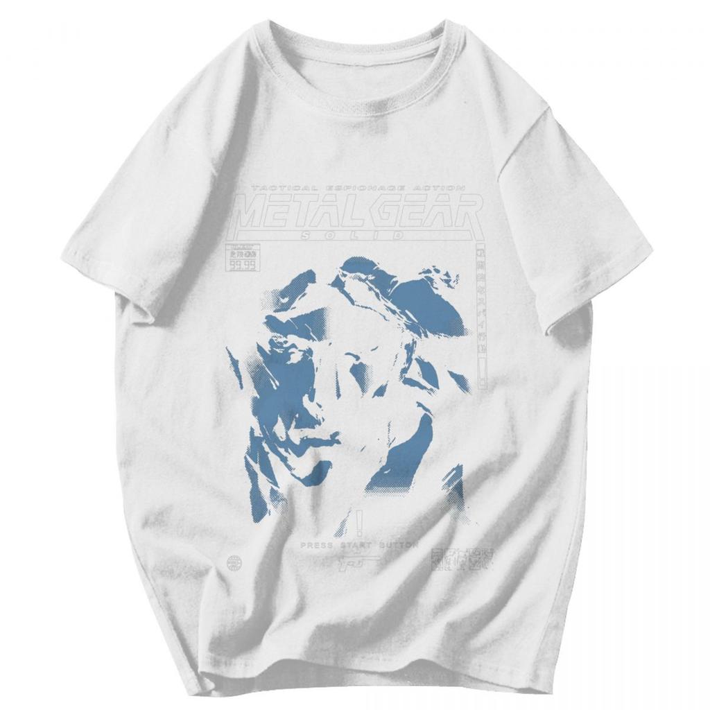 Men T Shirt Metal Gear Solid Gray Fox Fans Gifts Idea Y2K Graphic Short Sleeve Unisex Clothing T Shirts