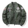 Spring and Autumn Air Force Pilot Jacket Men Embroidered Baseball Jacket Large Size Coat Cargo Jacket