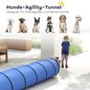 Dog Tunnel, 300 x 50 cm, Foldable Play Tunnel with 4 Pegs and Bag, Tear-Resistant Outdoor Dog Agility Equipment, Blue
