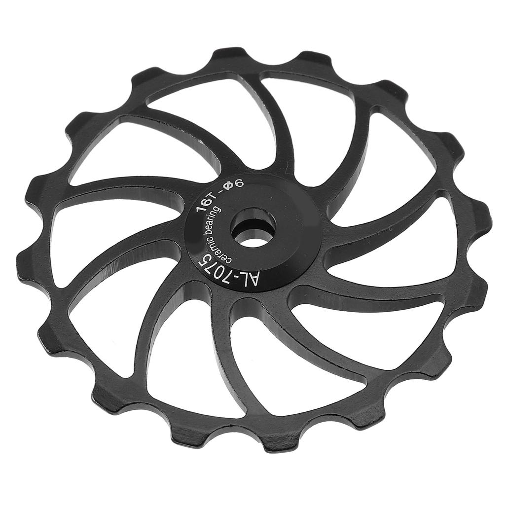 MEIJUN 16T Fahrrad Schaltwerk MTB Rennräder Keramik Lager Riemenscheibe Führungsrad TeileSchwarz