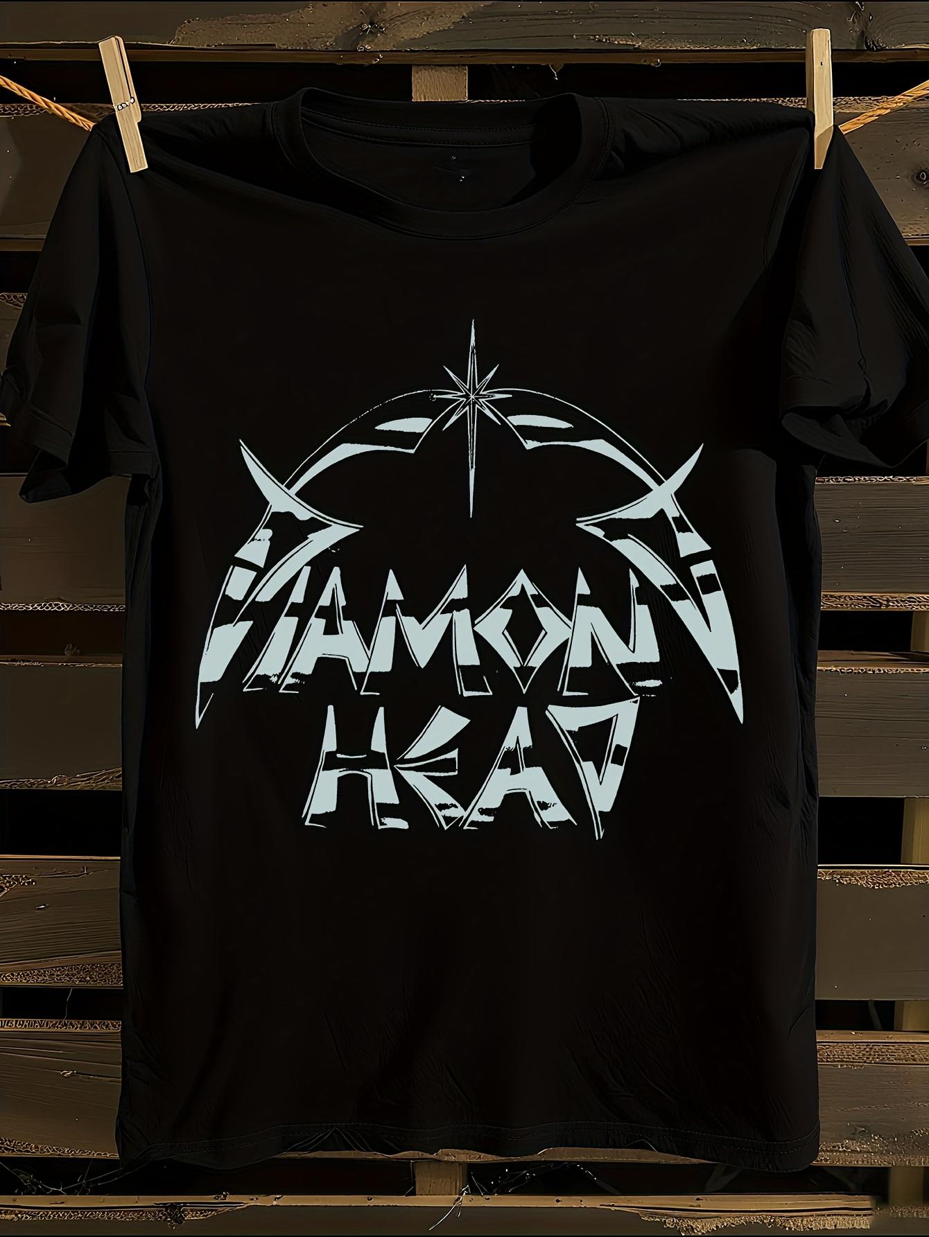 Large Diamond Head Logo Black T-shirt S