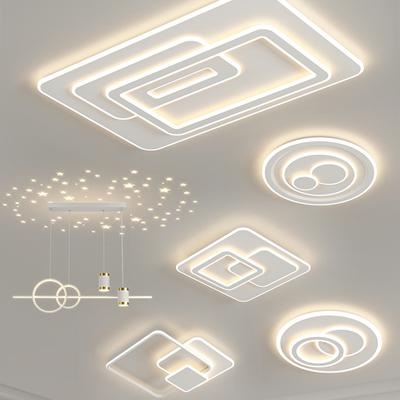 Dimmbare Leuchte Quadratische Runde Deckenleuchte Moderne Einfache LED Schlafzimmer Wohnzimmer Beleuchtung Dekoration Innen Deckenleuchte