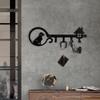 13 Inch Wide Wall Mounted Metal Dog Key Holder Decorative Hooks Rack for Entryway Key Storage Home Organization Utility