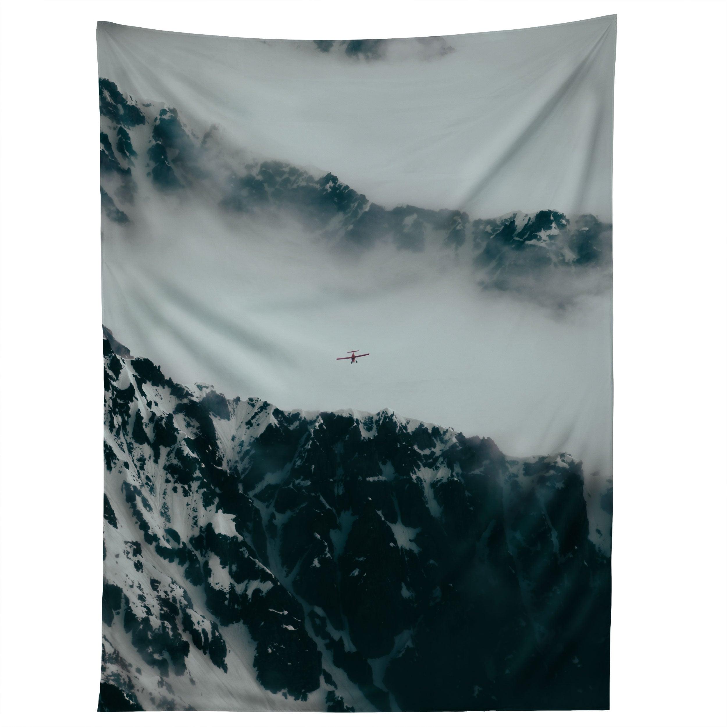 FLYING ABOVE MOUNTAINS tapestry 75x100