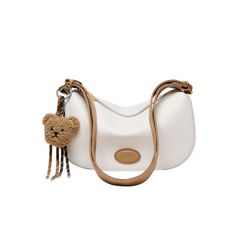 Autumn Winter 2025 New Fashion Dumpling Bag Genuine Leather Women's Bag Versatile Simple Shoulder Bag Trendy Large Capacity Crossbody Bag