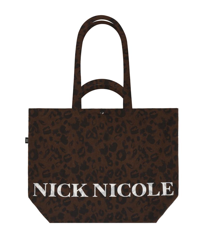 Nick&Nicole Leopard Twoway Corduroy Ecobag_Brown