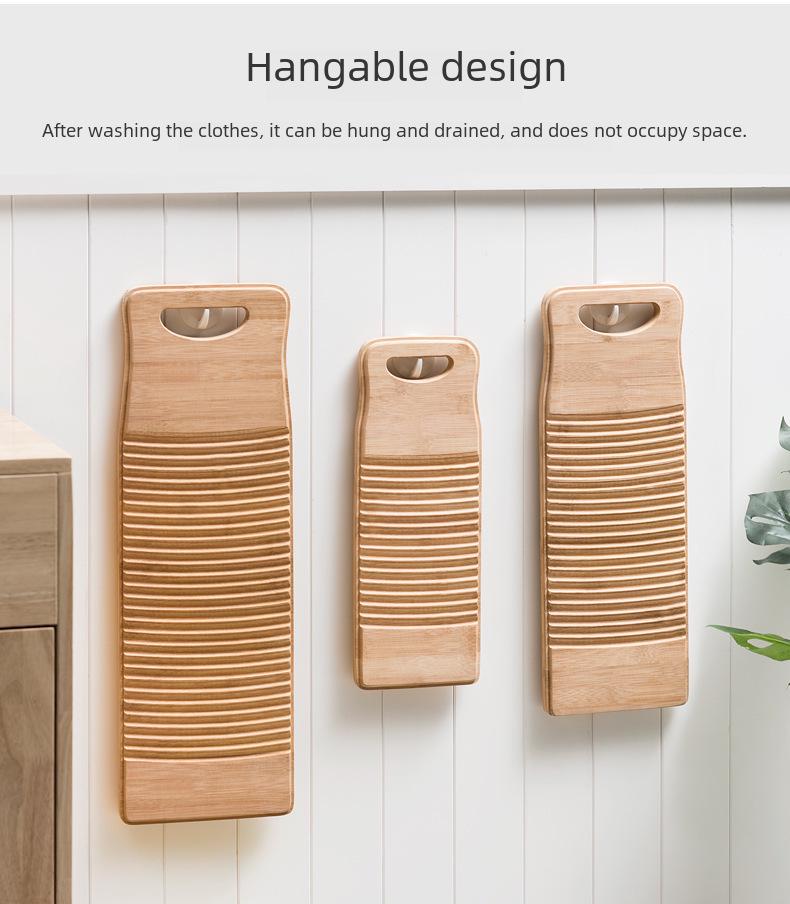 Large & Small Bamboo Washboards - Durable Household Essentials