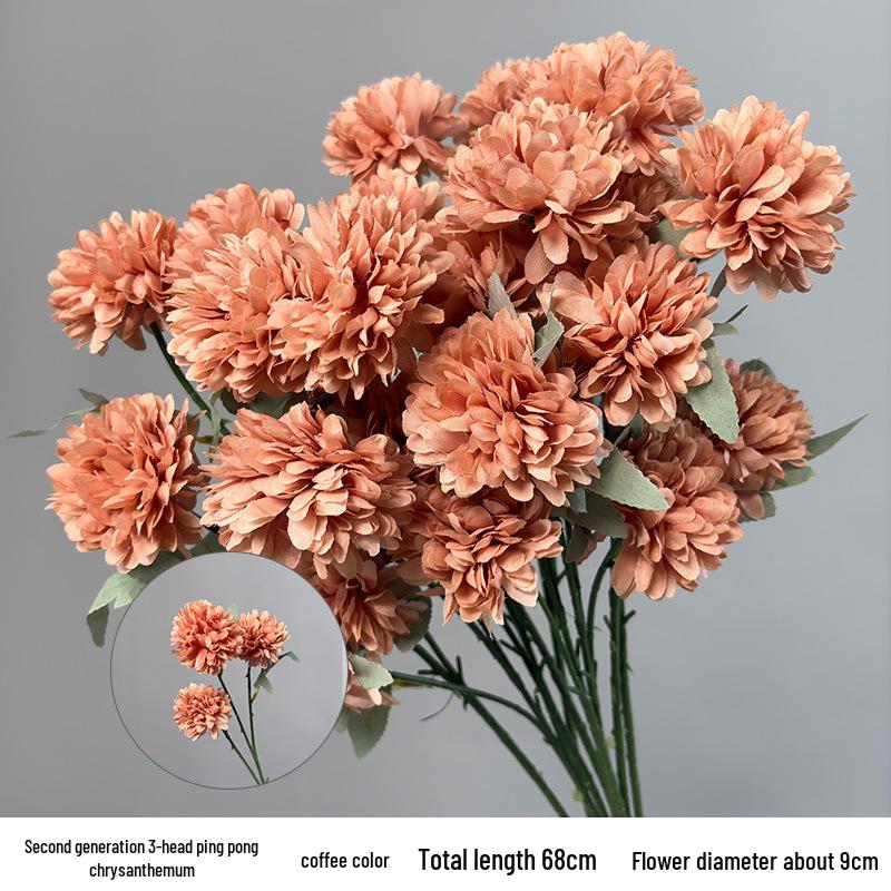 Karamelkleurige Kunstbloemen Bruiloftsdecoratie - Plafond- en Wegdekarrangementen, Koffietint Nepbloemen.