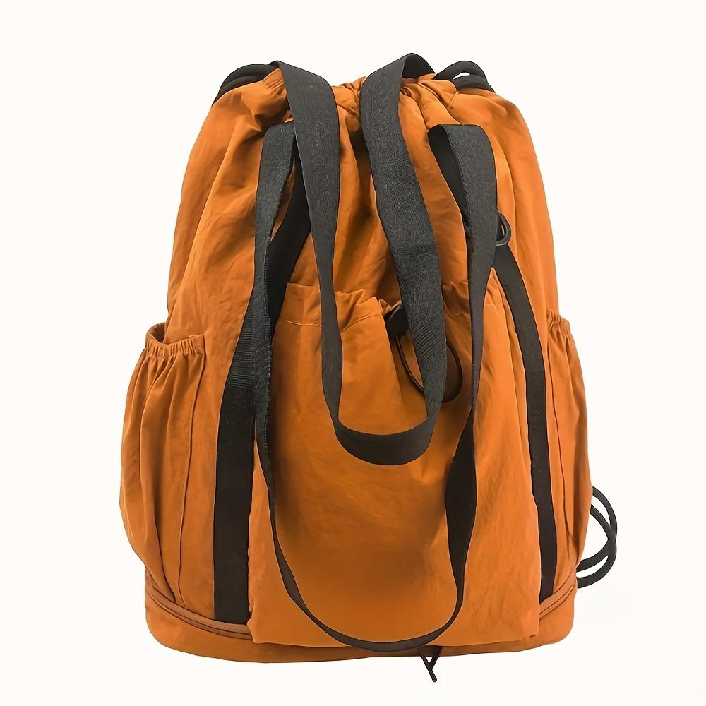 Unisex Rucksack mit verstellbarem Kordelzugverschluss, Leichte Sport-Reisebeutel, Handwäsche Trockenreinigung, Rucksack für Reisen