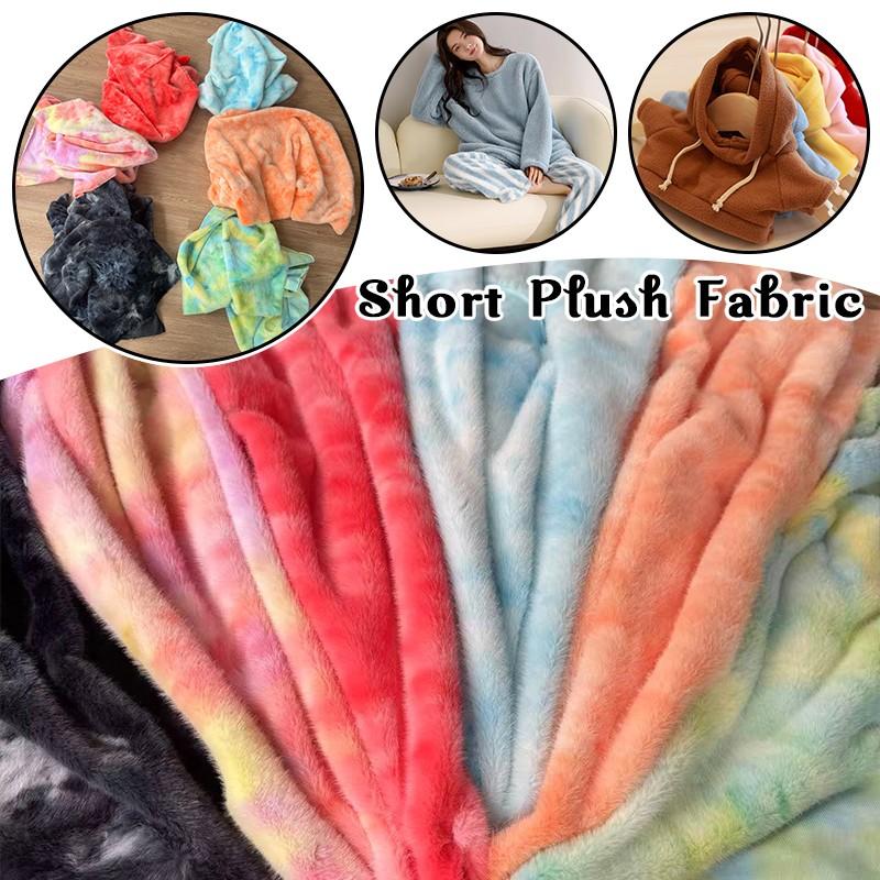 30x50cm Teddy Short Plush Fabric Elastic Doll Pillowcases Toys Diy Sewing Cloth Velvet Plush Handmade Sewing Quilting Fabric