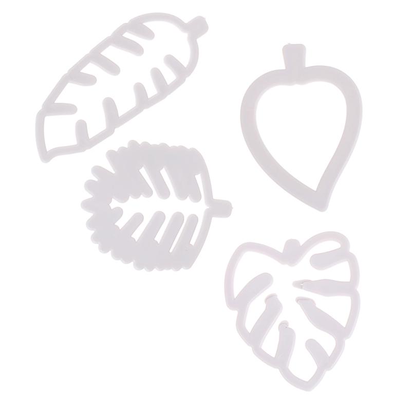 4 Pieces/Set Of Tropical Leaf Candy Cake Biscuit Mould Diy Decor Baking Tool