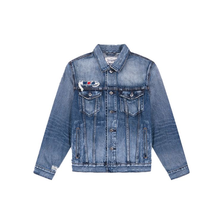 

Мужская джинсовая куртка Levis с потертостями и флисовой подкладкой 67485-0011 S