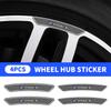4Pcs Carbon Fibre Emblem Wheels Rims Stickers Decal For Excelle XT Envision Excelle GT LaCrosse Enclave Royaum Park Avenue