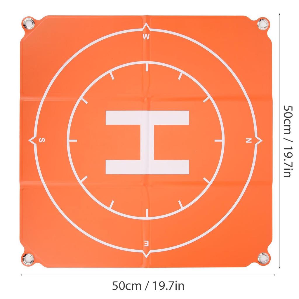 50x50cm Drönarlandningsplatta Dubbelsidig Vattentät Snabbvikbar Helikopterplatta för DJI FPV/Mini 2/Air 2S