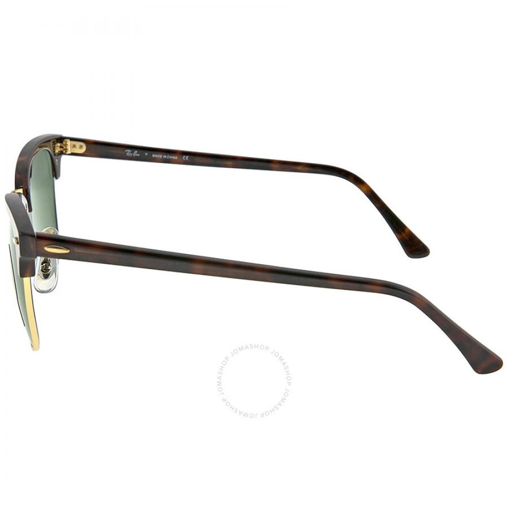 Ray Ban Clubmaster Classic Green Unisex Sunglasses Rb3016 W0366 49