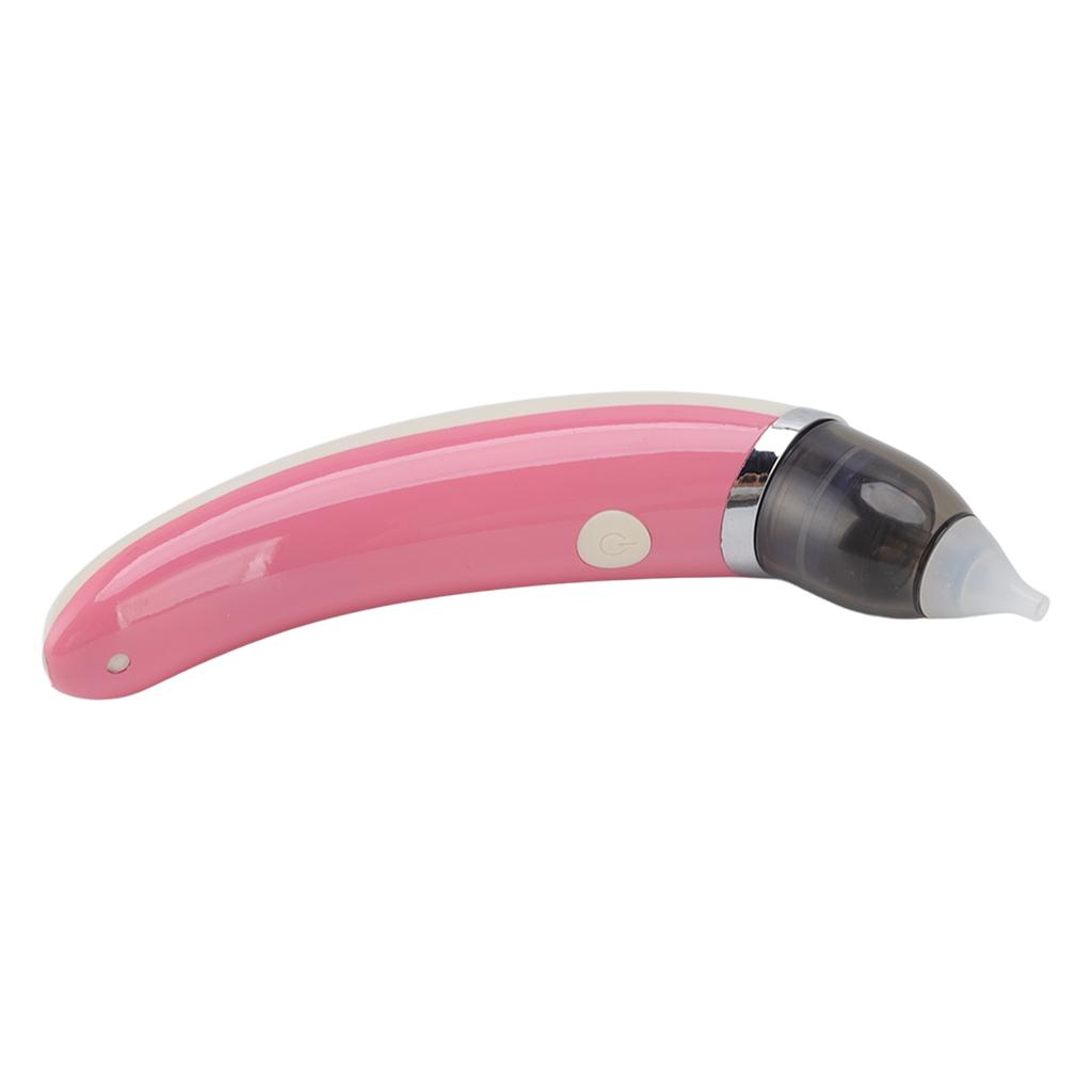 Baby Nasal Aspirator Dual Purpose Electric Earwax Removal Nose Snot Cleaner Pink
