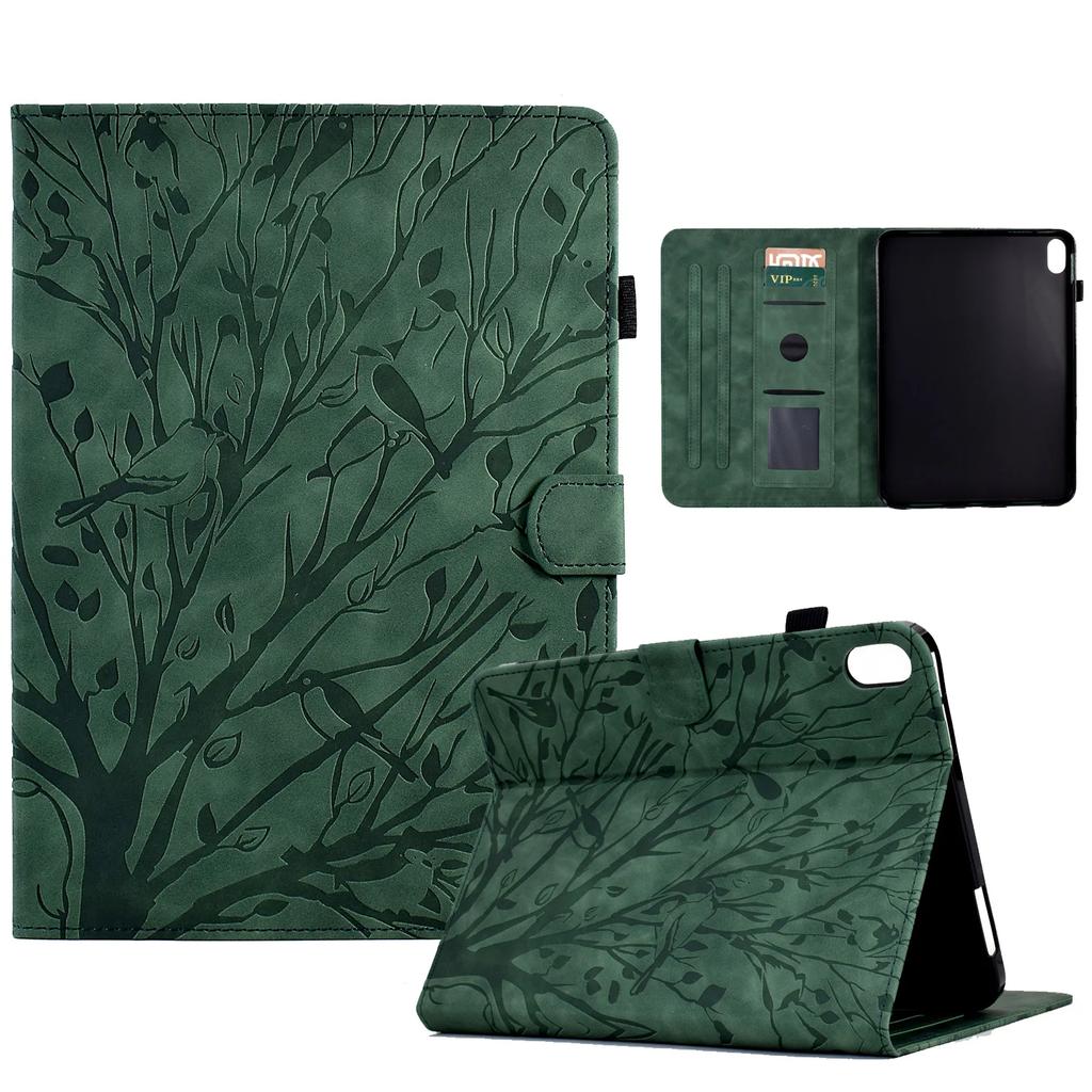 Embossed Tree Leather Wallet Case for Ipad 10”2 Case 9th 10.9 10th Air3 Pro 10.5 9.7 5th 6th Mini 6 Air2 Cards Solt Cover Fundas