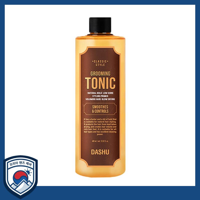 

[DASHU] Classic Style Grooming Tonic 400ml (Large Capacity) - Professional Volume Building & Economic Heat Protection for Men
