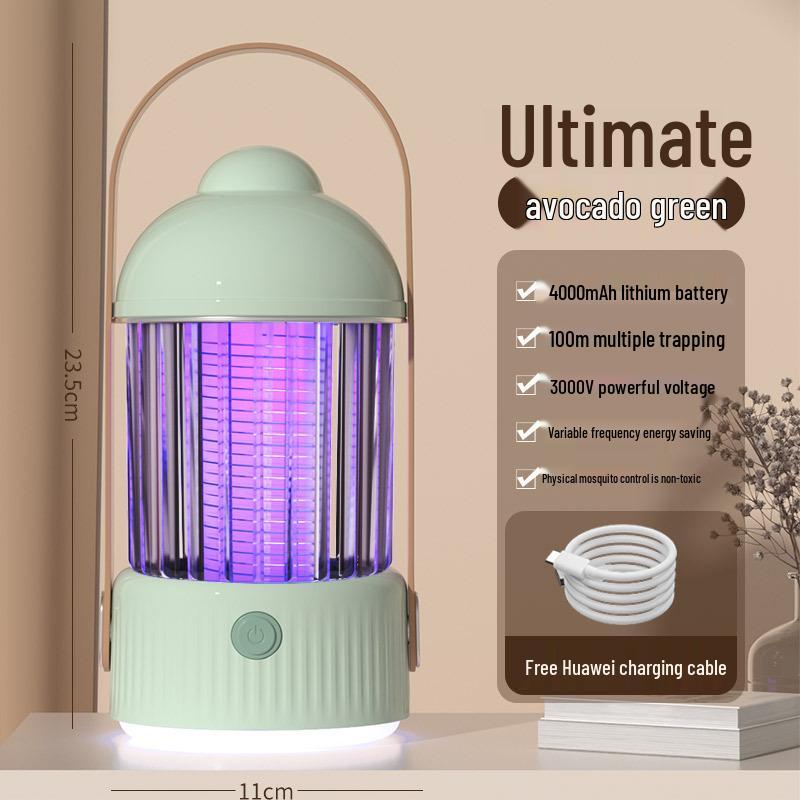 Rechargeable Outdoor Mosquito Killer Lamp with Night Light Feature