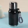 Stylish 316 Stainless Steel Insulated Mini Cup with Carrying Rope & Pop-Up Lid - Portable & Sealed for Students