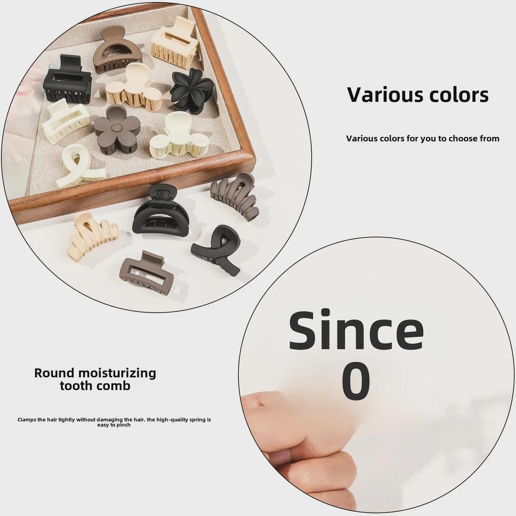 Pince à cheveux polyvalente en forme de requin floral givré pour queues de cheval et coiffures à moitié nouées