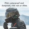 Kebidumei D2-6X Motorcycle Helmet Intercom Headset 1000M Wireless Interphone Communicator for 6 Riders Music Share Waterproof