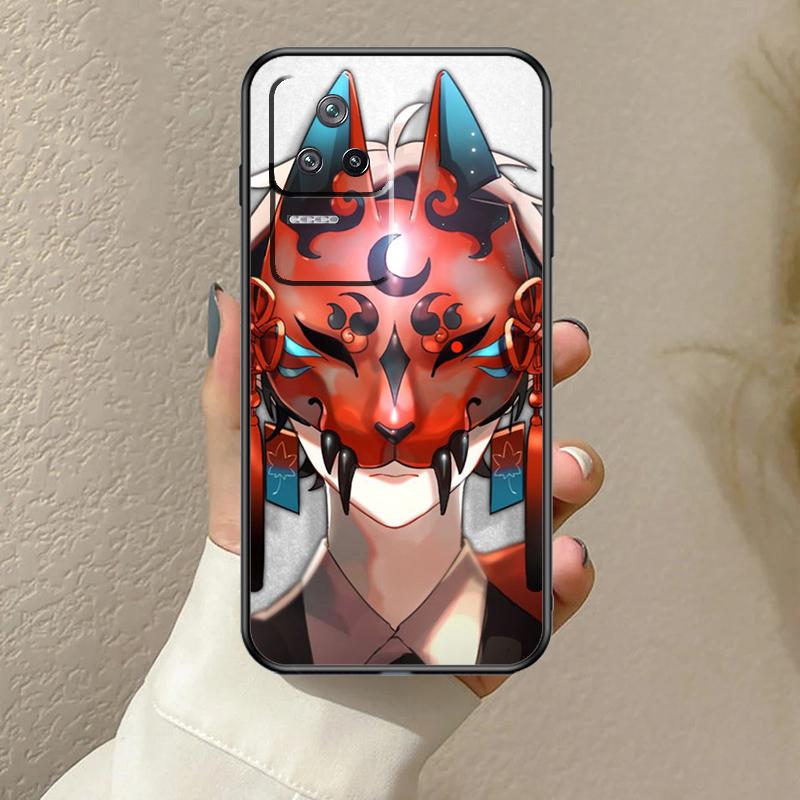 Kitsune Fox Japanese Art Case For Xiaomi 13T 14T 15T Pro 14 15 Ultra 17 Pro Max POCO F8 F7 F5 F6 X3 X5 X6 X7 Pro Cover