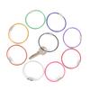 Stainless Steel Wire Keychain Keyring Circle Rope Cable Loop Screw Lock Gadget