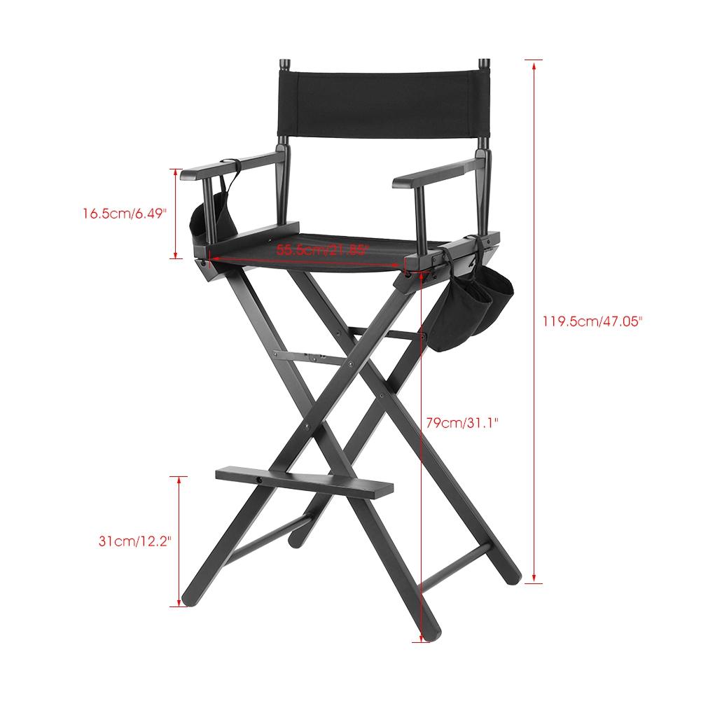 Professional Makeup Artist Directors Chair Wood Lightweight Foldable
