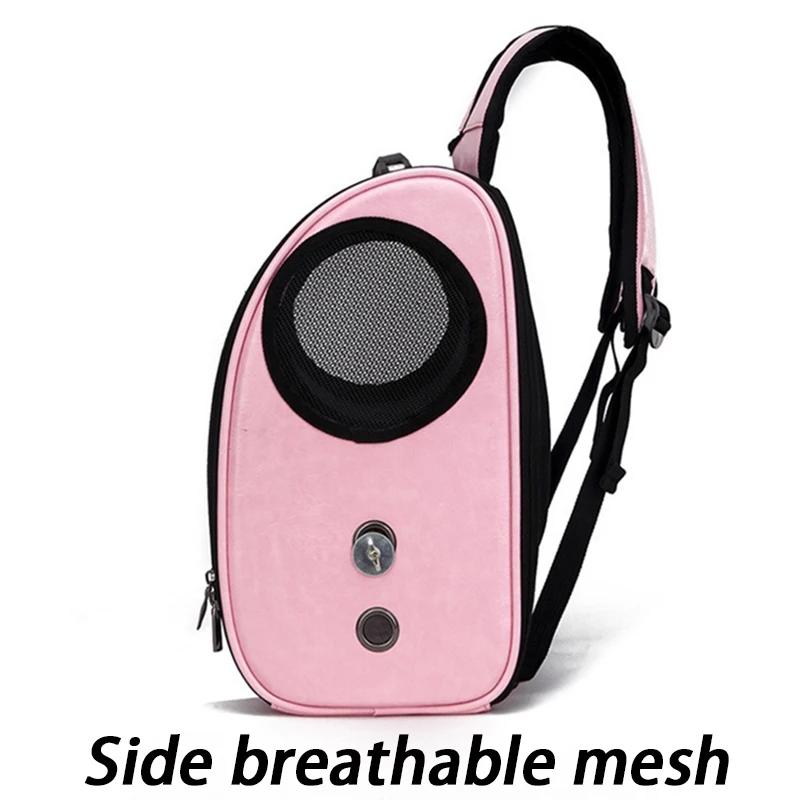 Breathable Backpack Pet Bag Outdoor Parrot Backpack Portable Transparent Bird Transport Bag Travel Luxury Large Space Double Zipper Pet Supplies