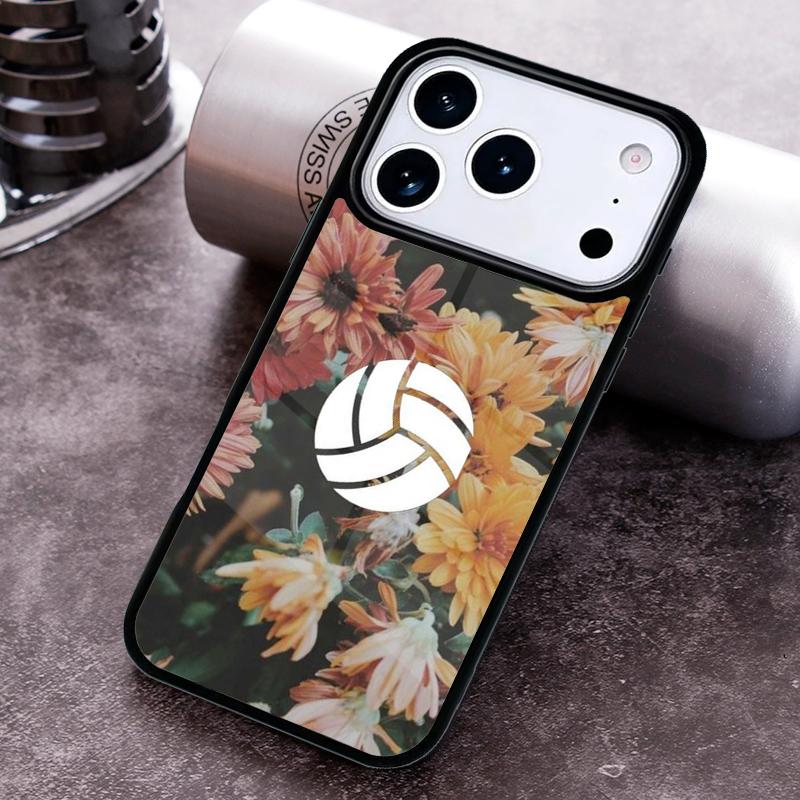 Volleyball Painted Phone Case For iPhone 17,16e,15,14,13,12,11,Mini,Pro,MAX soft Silicone Cover