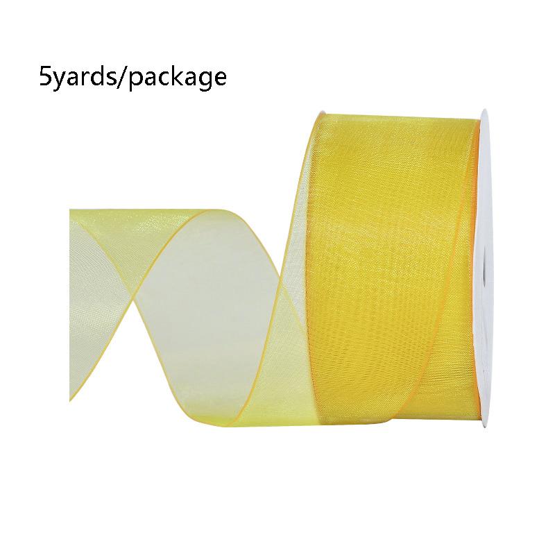 5 Yards Sheer Chiffon Ribbon Suitable for Gift Wrapping, Wedding Decor, Home Decor, Girl Hair Accessories Handmade DIY