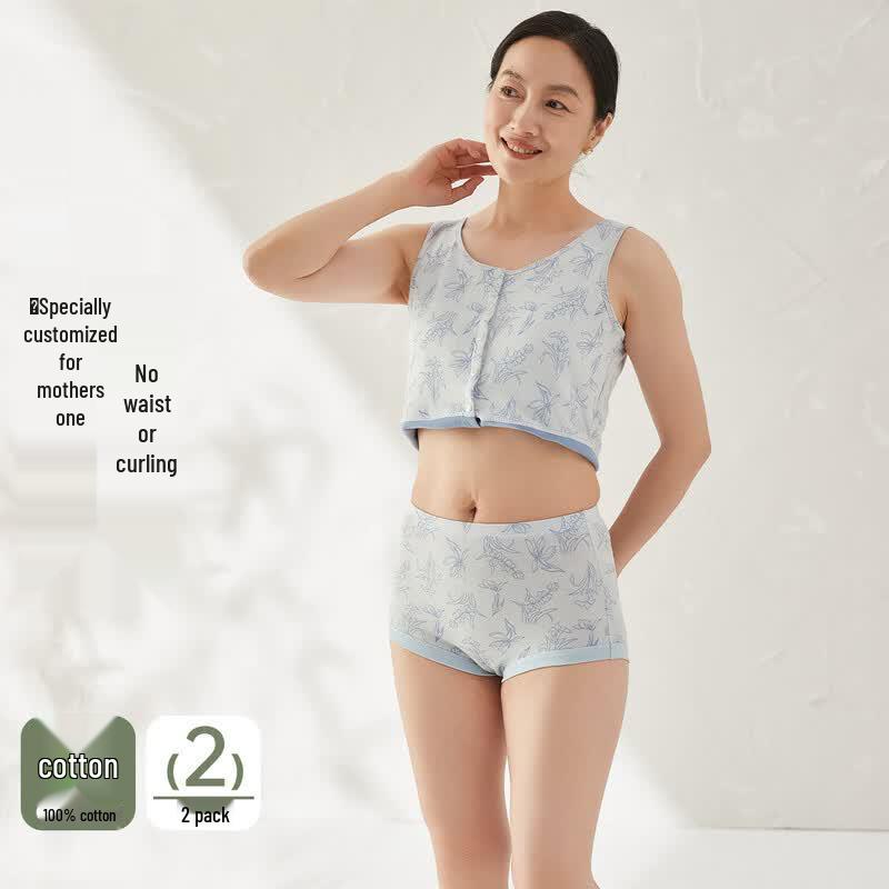 Women s Antibacterial Pure Cotton High-Waist Briefs 175