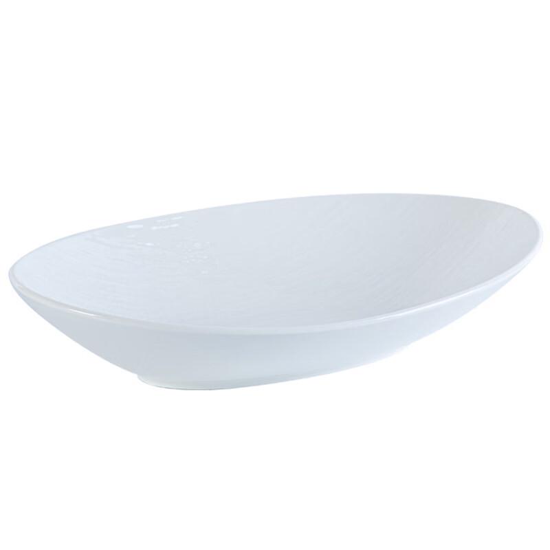 

Abay White Ceramic Deep Oval Serving Plate