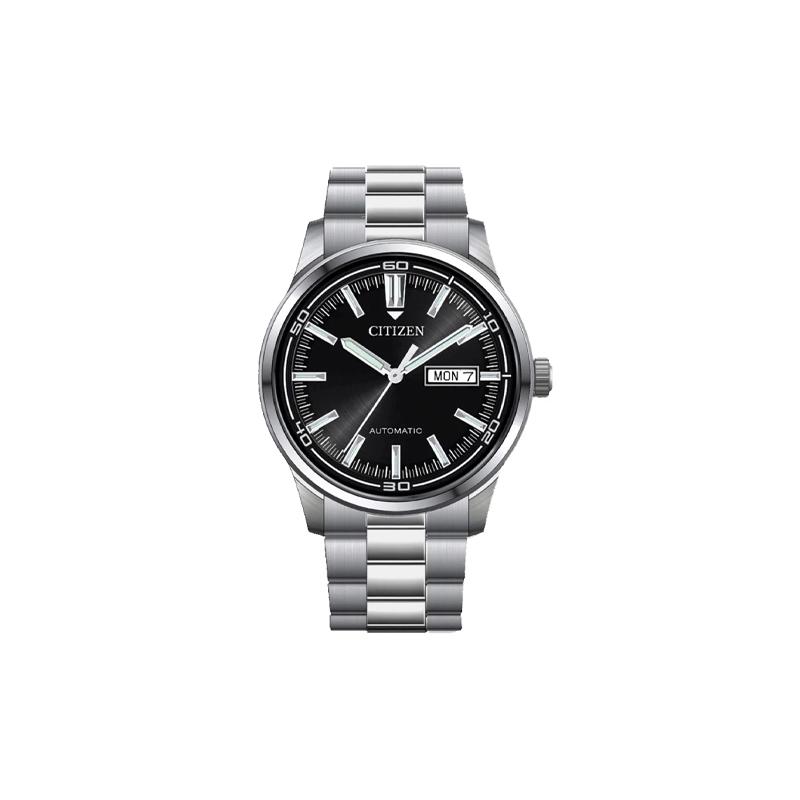 

CITIZEN 100 meters waterproof Automatic Steel Strap 42mm men s watch black dial NH8400-87E чорний