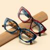 Hip-hop Color Frame Reading Glasses Exaggerated Unisex Presbyopic Glasses  Watch Movie