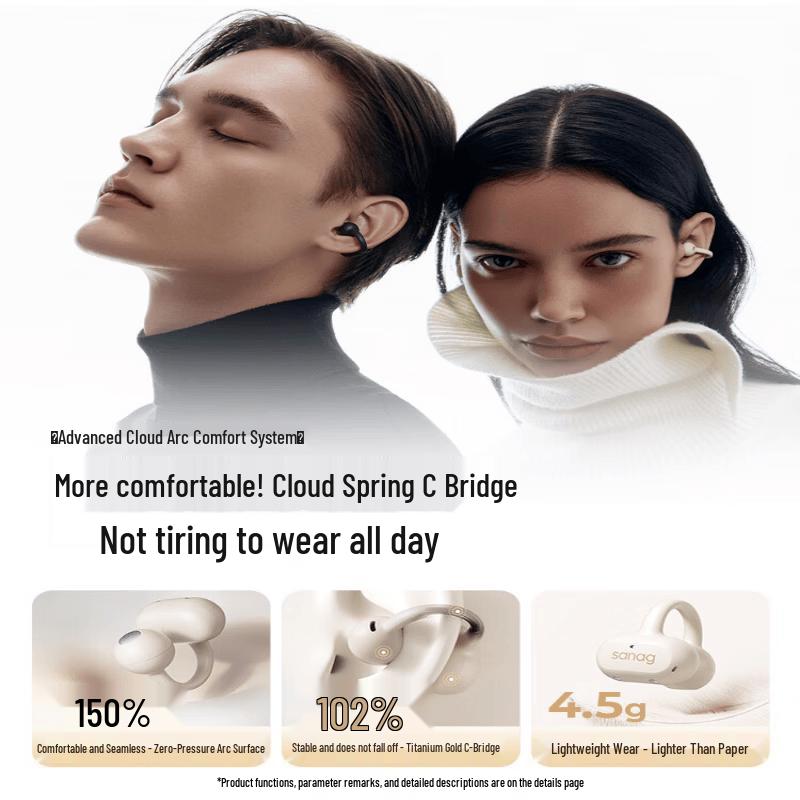 Sanag Z50 Ultra Open-Ear Clip Bluetooth Headset