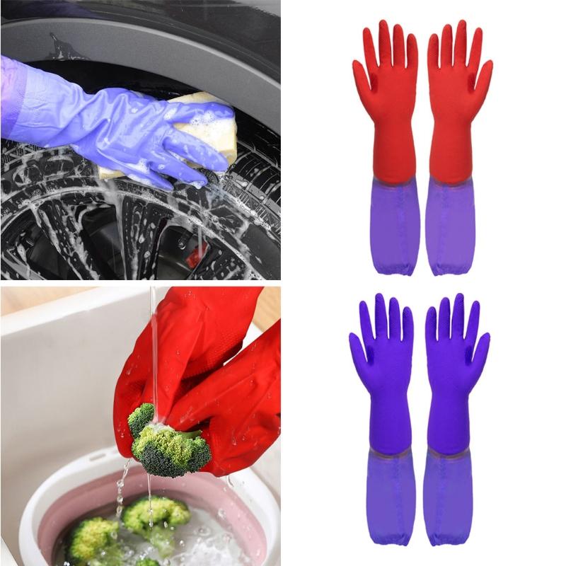 Buy Cleaning Gloves Kitchen Dishwashing Glove Extended Waterproof
